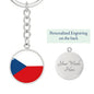 Czech Flag - Luxury Keychain