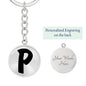 Initial P v1b - Luxury Keychain