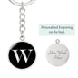 Initial W v2a - Luxury Keychain