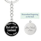 Black and Tan Coonhound v2 - Luxury Keychain