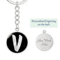 Initial V v2b - Luxury Keychain