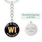 Heart In Wisconsin - Luxury Keychain