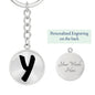 Initial Y v1b - Luxury Keychain