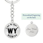 Heart In Wyoming v01 - Luxury Keychain