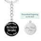 Old English Sheepdog v2 - Luxury Keychain