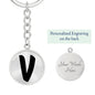Initial V v1b - Luxury Keychain