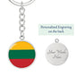 Lithuanian Flag - Luxury Keychain
