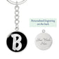 Initial B v2b - Luxury Keychain