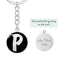 Initial P v2b - Luxury Keychain