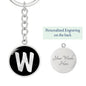 Initial W v2b - Luxury Keychain