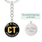 Heart In Connecticut - Luxury Keychain