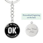 Heart In Oklahoma v02 - Luxury Keychain
