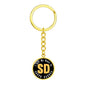Heart In South Dakota - Luxury Keychain