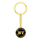 Heart In West Virginia - Luxury Keychain