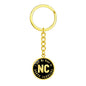 Heart In North Carolina v02 - Luxury Keychain