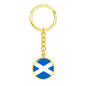 Scottish Flag - Luxury Keychain