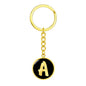 Initial A v2b - Luxury Keychain