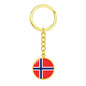 Norwegian Flag - Luxury Keychain