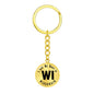 Heart In Wisconsin v01 - Luxury Keychain
