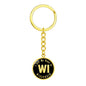 Heart In Wisconsin v02 - Luxury Keychain