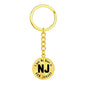 Heart In New Jersey v01 - Luxury Keychain
