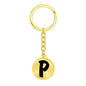 Initial P v1b - Luxury Keychain