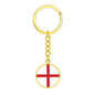 English Flag - Luxury Keychain