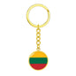 Lithuanian Flag - Luxury Keychain