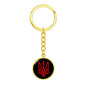 Tryzub (Red) - Luxury Keychain