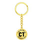 Heart In Connecticut v01 - Luxury Keychain