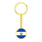Salvadoran Flag - Luxury Keychain