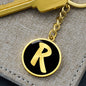 Initial R v2b - Luxury Keychain