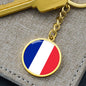 French Flag - Luxury Keychain