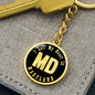 Heart In Maryland v02 - Luxury Keychain