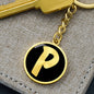 Initial P v2b - Luxury Keychain