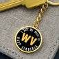 Heart In West Virginia - Luxury Keychain