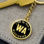 Heart In Washington v02 - Luxury Keychain