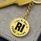 Heart In Rhode Island v01 - Luxury Keychain
