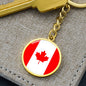 Canadian Flag - Luxury Keychain