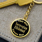Norwegian Elkhound v2 - Luxury Keychain