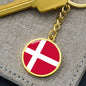Danish Flag - Luxury Keychain
