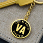 Heart In Virginia v02 - Luxury Keychain