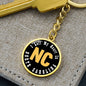 Heart In North Carolina - Luxury Keychain