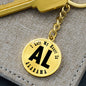 Heart In Alabama v01 - Luxury Keychain