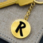 Initial R v1b - Luxury Keychain