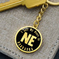 Heart In Nebraska v02 - Luxury Keychain