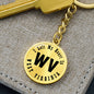 Heart In West Virginia v01 - Luxury Keychain