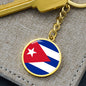 Cuban Flag - Luxury Keychain