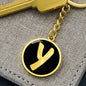 Initial Y v2b - Luxury Keychain