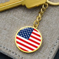 American Flag - Luxury Keychain